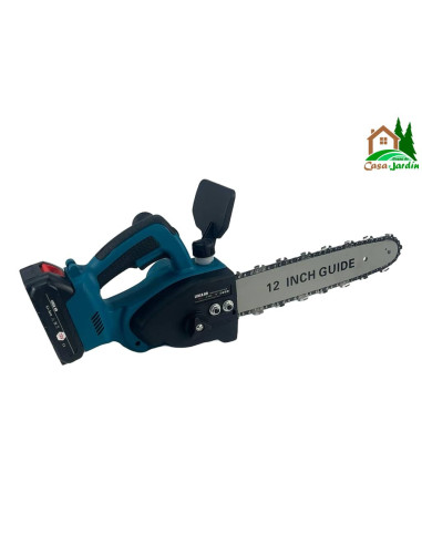 Conjunto de Motosierras con 2 Baterías de Li-Ion - vista motosierra grande lateral derecho