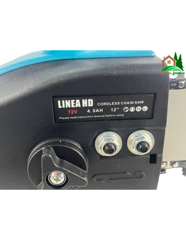 Conjunto de Motosierras con 2 Baterías de Li-Ion - vista detalle tensador motosierra grande