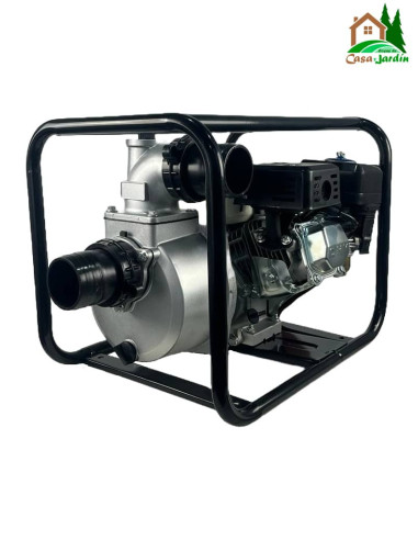 Motobomba de agua Línea HD WP30 - vista lateral izquierdo con racores
