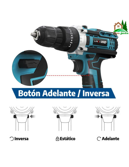Taladro Atornillador a Batería 21V 🔋🌪 - vista detalle