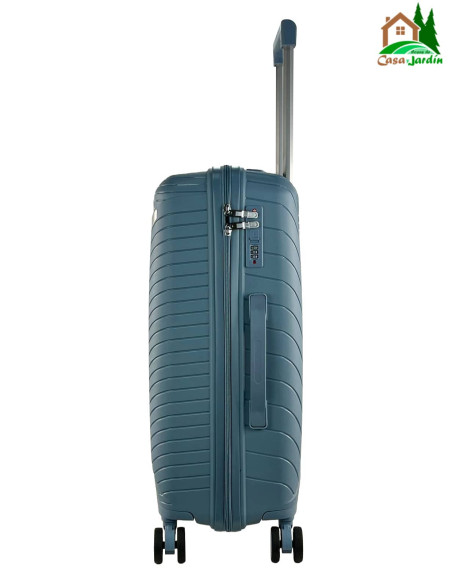 Conjunto de Maletas Sevillas, modelo Ecija azul - vista lateral derecho
