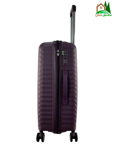 Conjunto de Maletas Sevillas, modelo Triana morado - vista lateral derecho