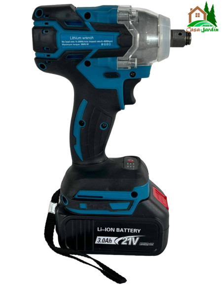 Pack 3 Herramientas: Amoladora, Taladro, Llave de Impacto - vista llave de impacto lateral derecho