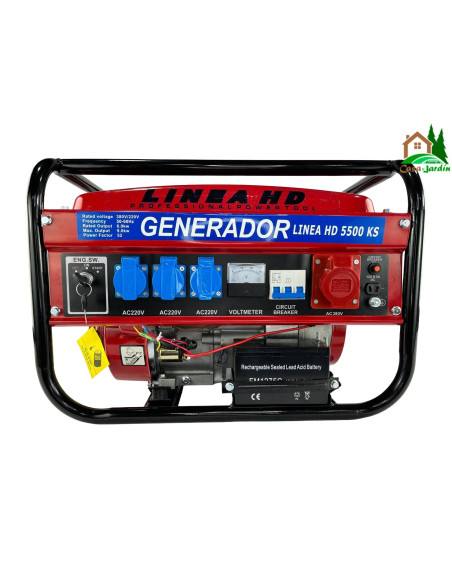 Generador de Gasolina Línea HD 5500 KS - vista frontal