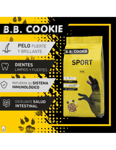 Pienso B.B. Cookie Sport 18 Kg - Características