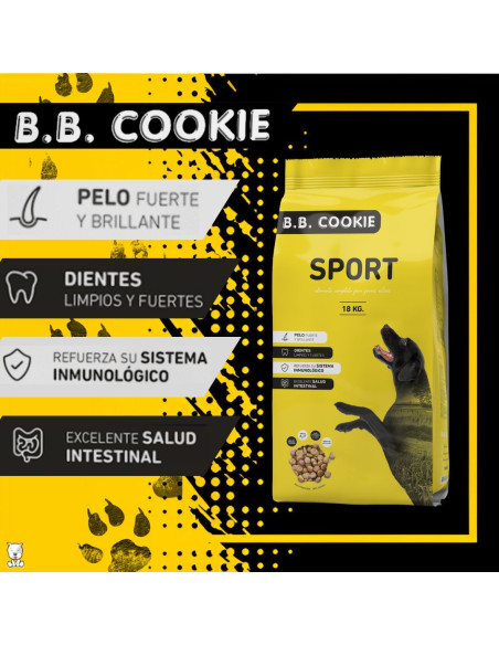 Pienso B.B. Cookie Sport 18 Kg - Características