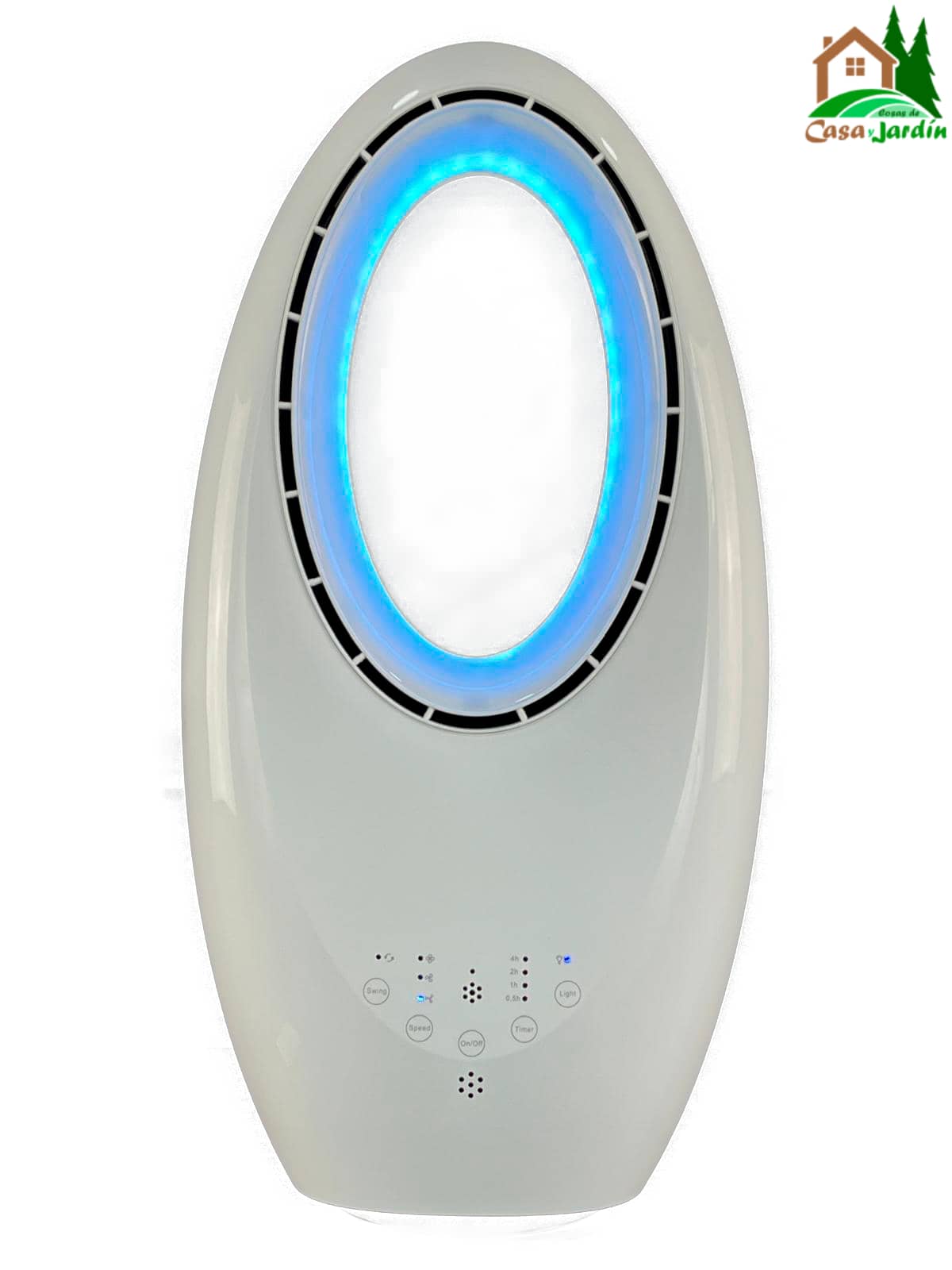 Ventilador sin aspas - vista iluminación color blanco